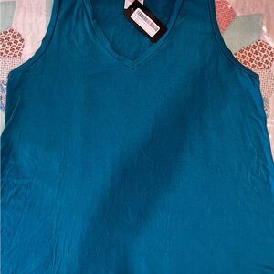 Brand New Silver Icing Turquoise Tank Top XXL-XXXL